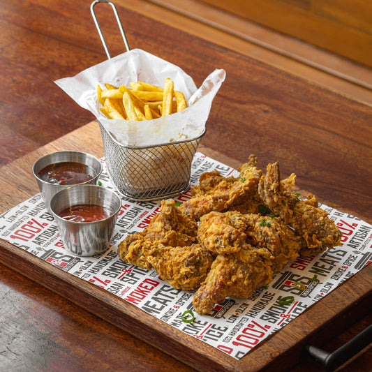 2 Hour Smokey Fried Wings & Fries